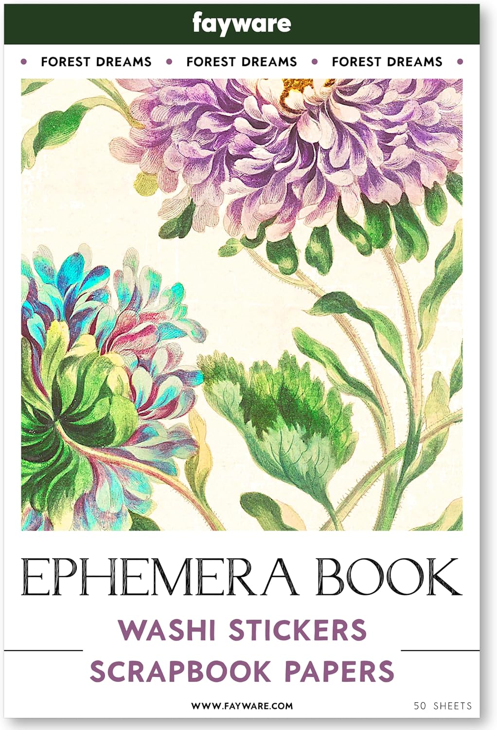 Ephemera Book with Washi Stickers